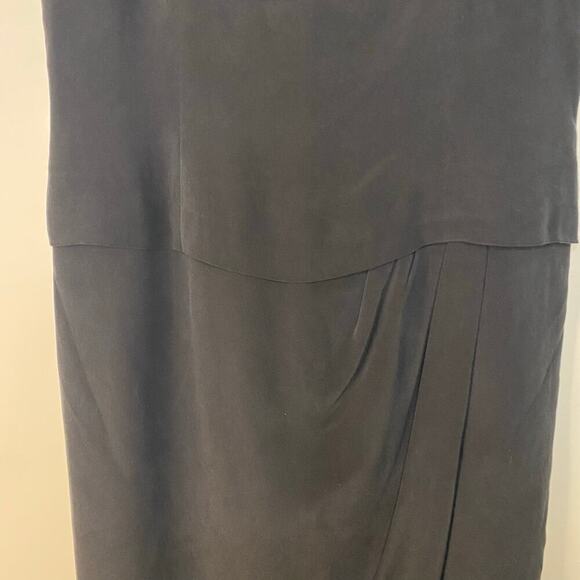 August Silk Black Tank Little Black Dress Size 12 Y2K Classic Whimsigoth Goth - Picture 3 of 15